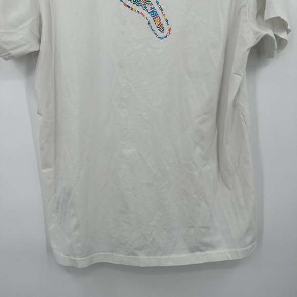 Birddogs White Short Sleeve Bird Design Stretch T-Shirt Size Large - Picture 8 of 8